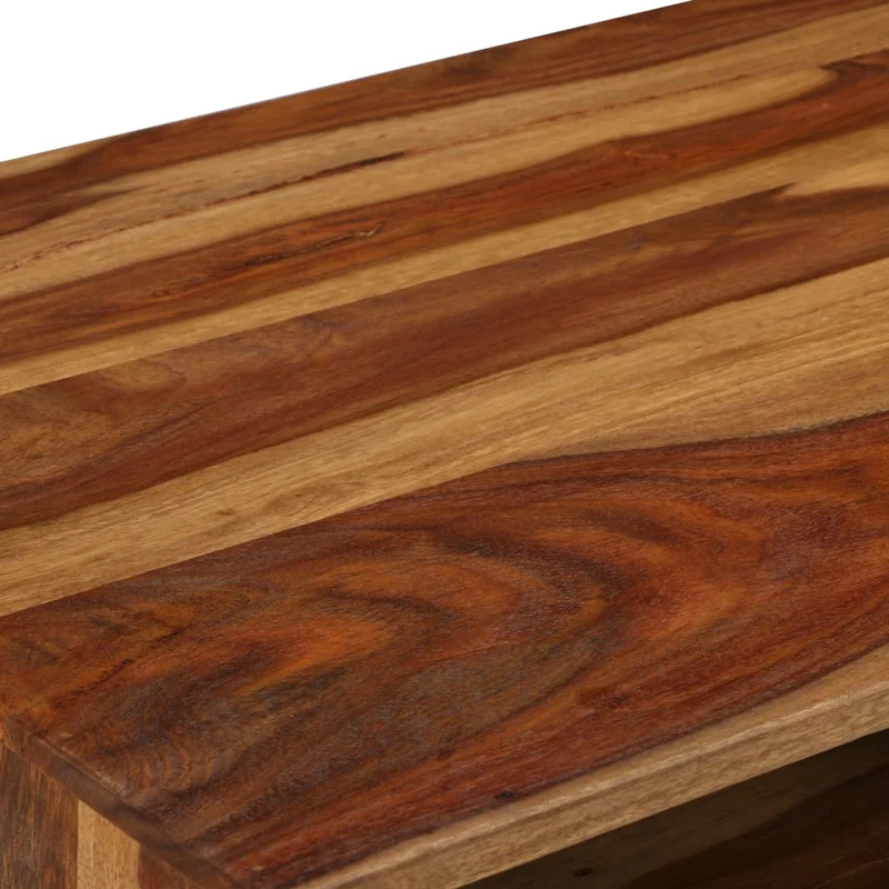 Table basse avec 1 compartiment de rangement et 1 tiroir design moderne et contemporaine 110 x 50 x 37 cm bois marron DEC038272
