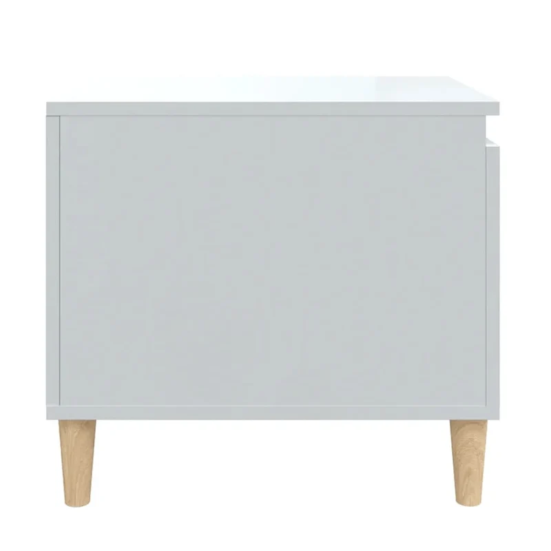 Table basse design moderne et contemporaine 100 x 50 x 45 cm bois d'ingénierie blanc DEC038050