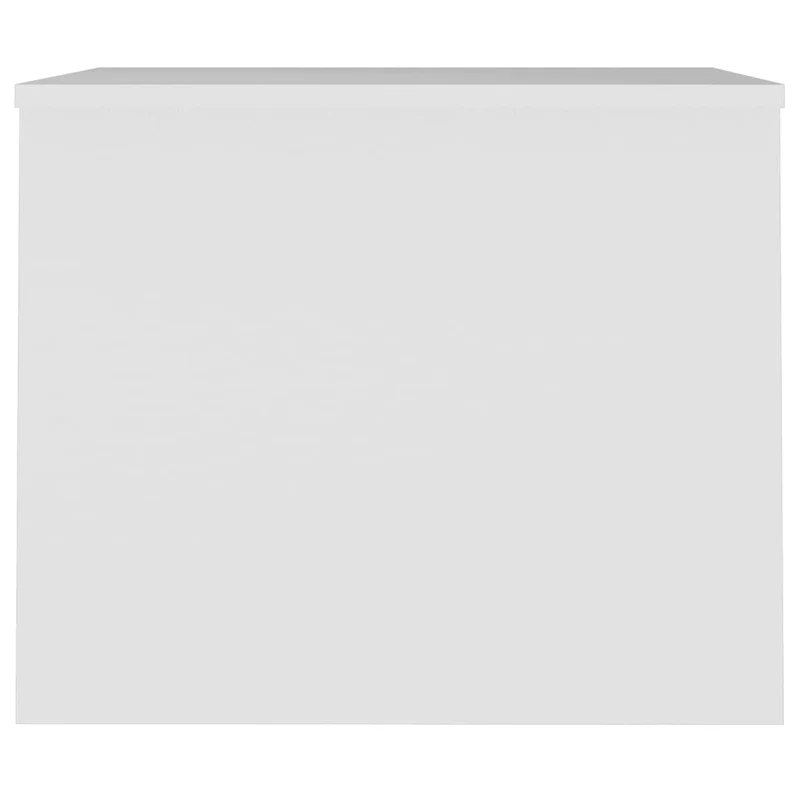 Table basse plateau relevable design moderne et contemporaine 80 x 50,5 x 41,5 cm bois d'ingénierie blanc DEC037949