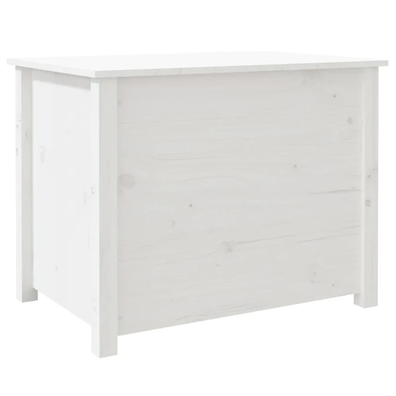 Table basse meuble d'appoint avec 4 compartiments design moderne et contemporaine 71 x 49 x 55 cm bois massif de pin blanc DEC037939