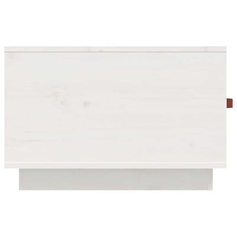 Table basse avec deux tiroirs design moderne et contemporaine 60 x 53 x 35 cm bois massif de pin blanc DEC037922