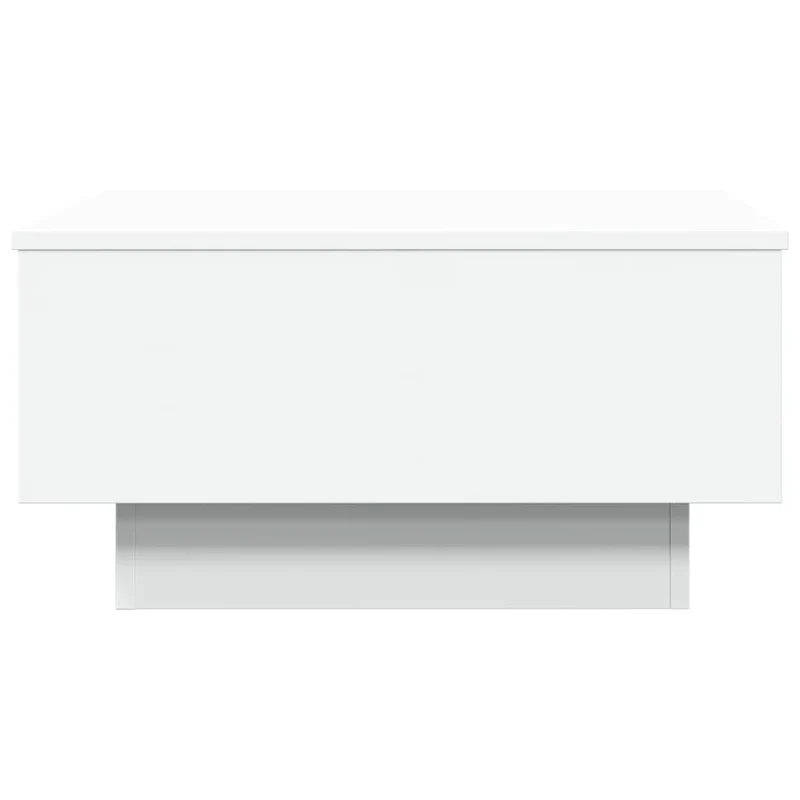 Table basse avec tiroir design moderne et contemporaine 60 x 45 x 31 cm bois d'ingénierie blanc DEC037911