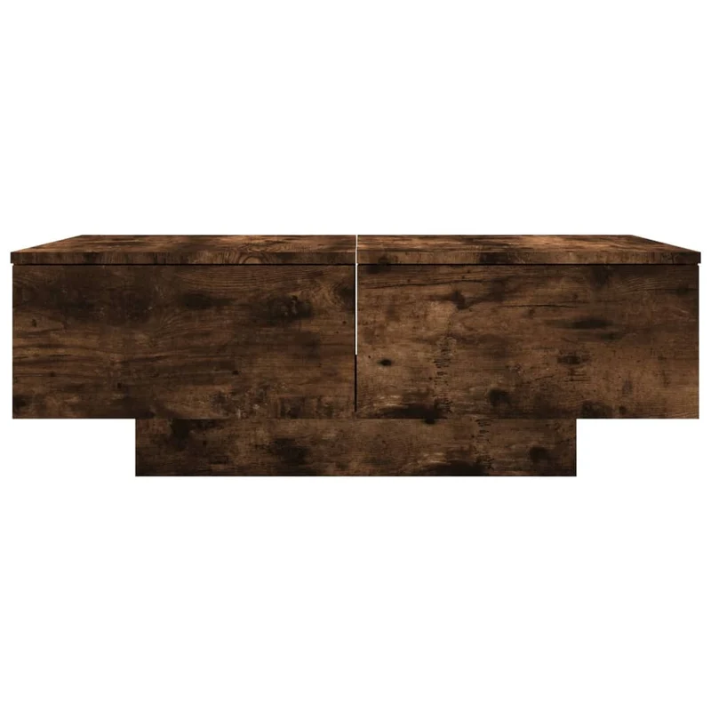 Table basse avec tiroir design moderne et contemporaine 90 x 60 x 31 cm bois d'ingénierie marron DEC038551