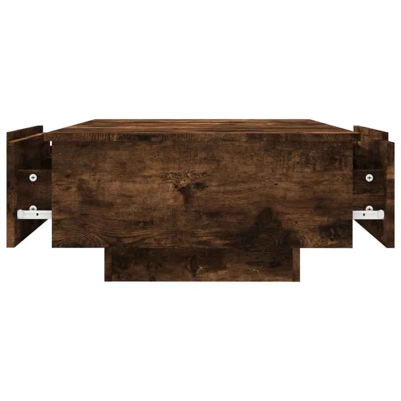 Table basse avec tiroir design moderne et contemporaine 90 x 60 x 31 cm bois d'ingénierie marron DEC038551