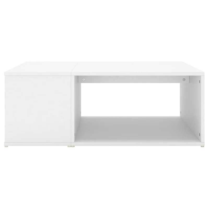 Table basse design moderne et contemporaine 90 x 67 x 33 cm bois d'ingénierie blanc DEC038033