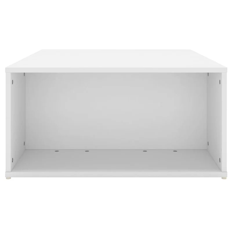 Table basse design moderne et contemporaine 90 x 67 x 33 cm bois d'ingénierie blanc DEC038033