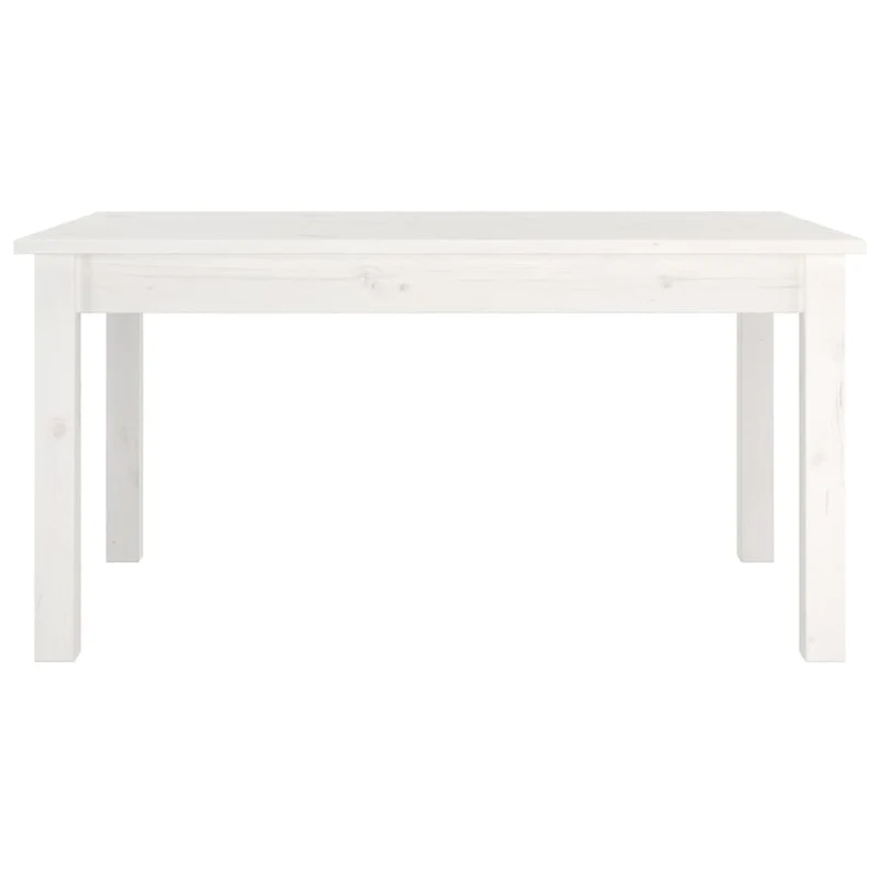 Table basse design moderne et contemporaine 80 x 50 x 40 cm bois massif de pin blanc DEC037957