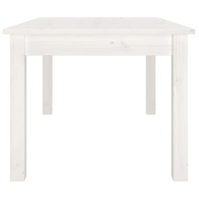 Table basse design moderne et contemporaine 80 x 50 x 40 cm bois massif de pin blanc DEC037957