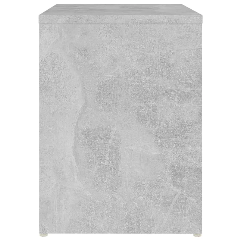Lot de 2 tables de chevet avec étagères 40 x 30 x 40 cm bois d'ingénierie gris DEC035351