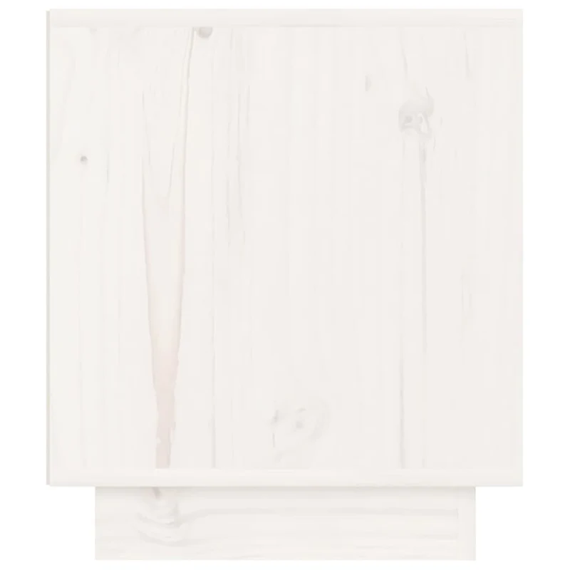 Lot de 2 tables de chevet avec étagères 40 x 34 x 40 cm bois de pin blanc DEC034905