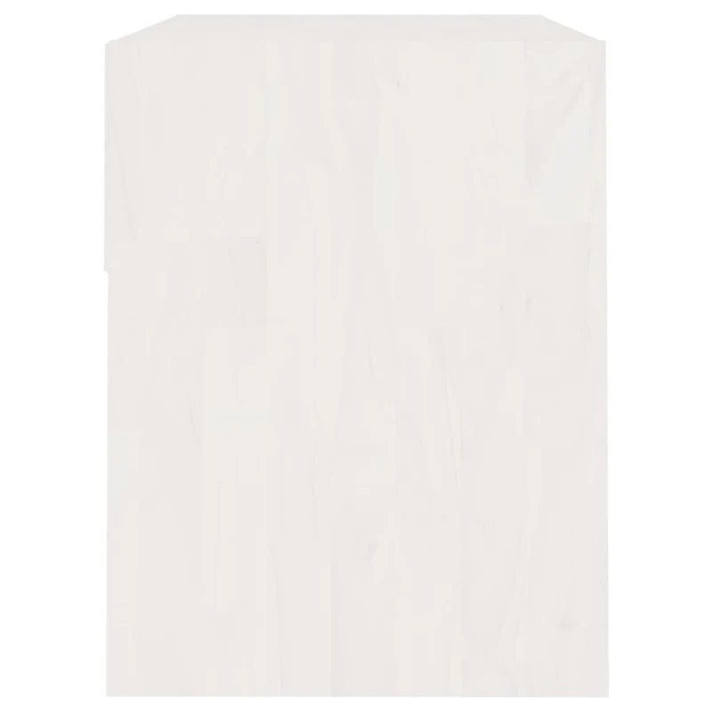 Lot de 2 tables de chevet avec tiroir et compartiment ouvert 40 x 31 x 40 cm bois de pin blanc DEC034902