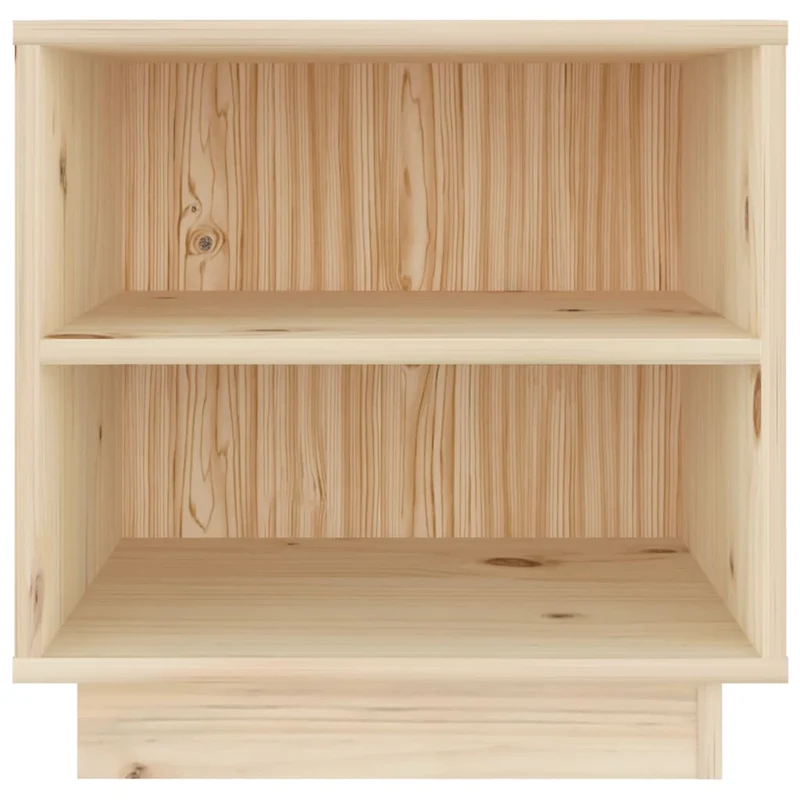 Lot de 2 tables de chevet avec étagères 40 x 34 x 40 cm bois de pin DEC034790