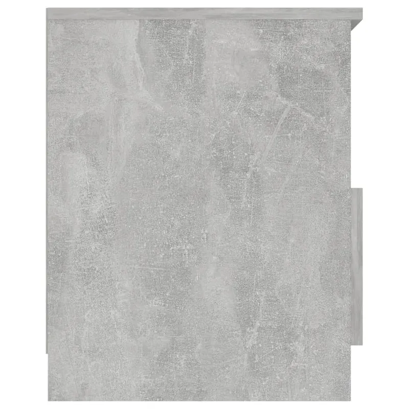Lot de 2 tables de chevet avec tiroirs et compartiment ouvert 40 x 40 x 50 cm aggloméré gris DEC035389