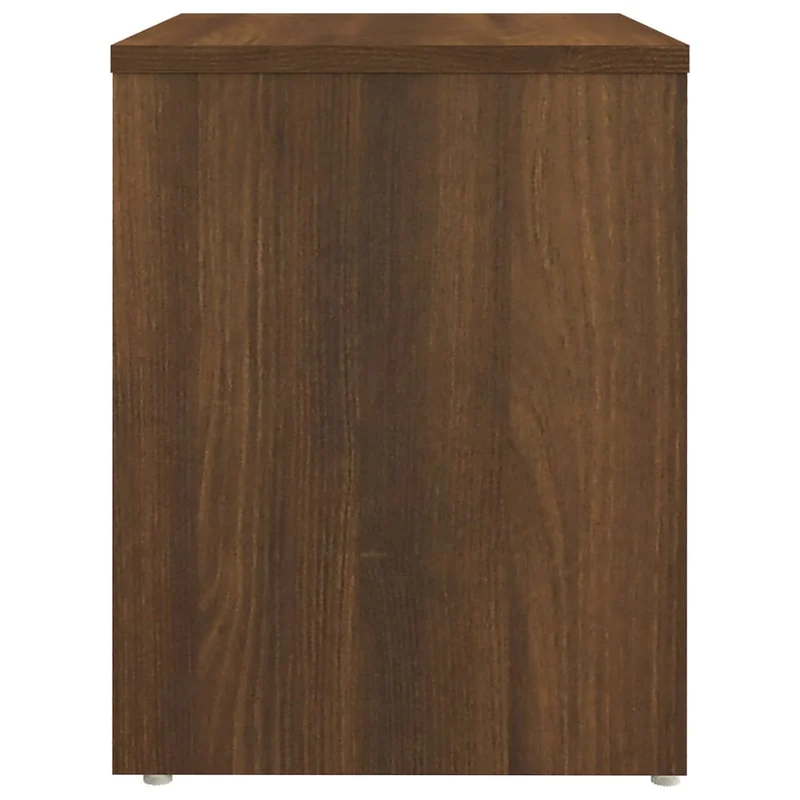 Lot de 2 tables de chevet avec étagères 40 x 30 x 40 cm bois ingénierie marron DEC035160