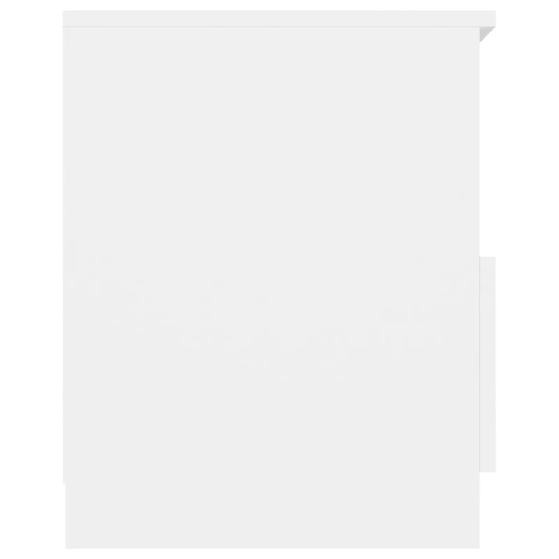 Lot de 2 tables de chevet avec tiroirs et compartiment ouvert 40 x 40 x 50 cm aggloméré blanc DEC034955