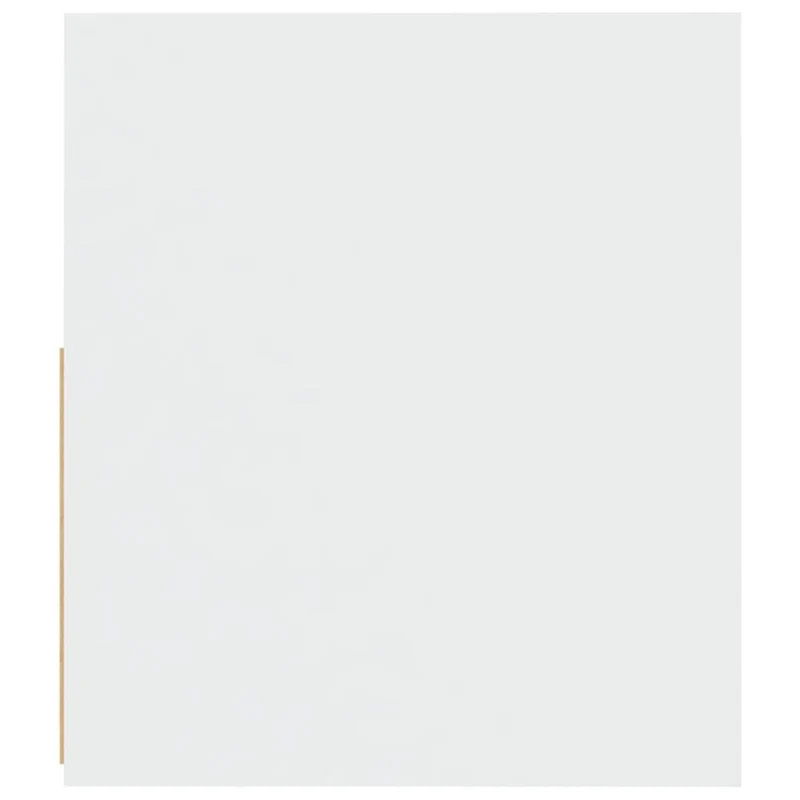 Lot de 2 tables de chevet lumière LED avec compartiment avec porte 60 x 35 x 40 cm bois d'ingénierie blanc DEC034835