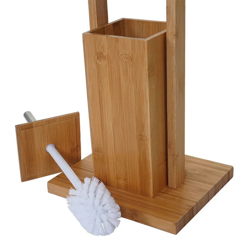 Accessoires de salle de bain porte-papier toilette tapis de bain en bamboo 04_0004759