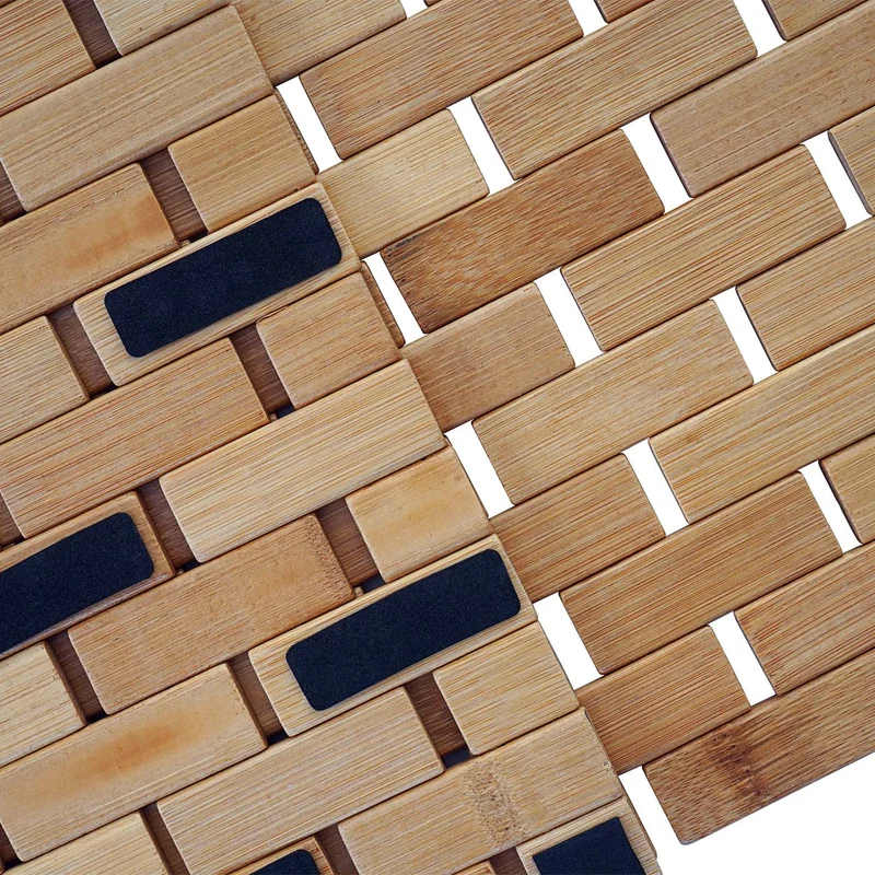 Accessoires de salle de bain porte-papier toilette tapis de bain en bamboo 04_0004759