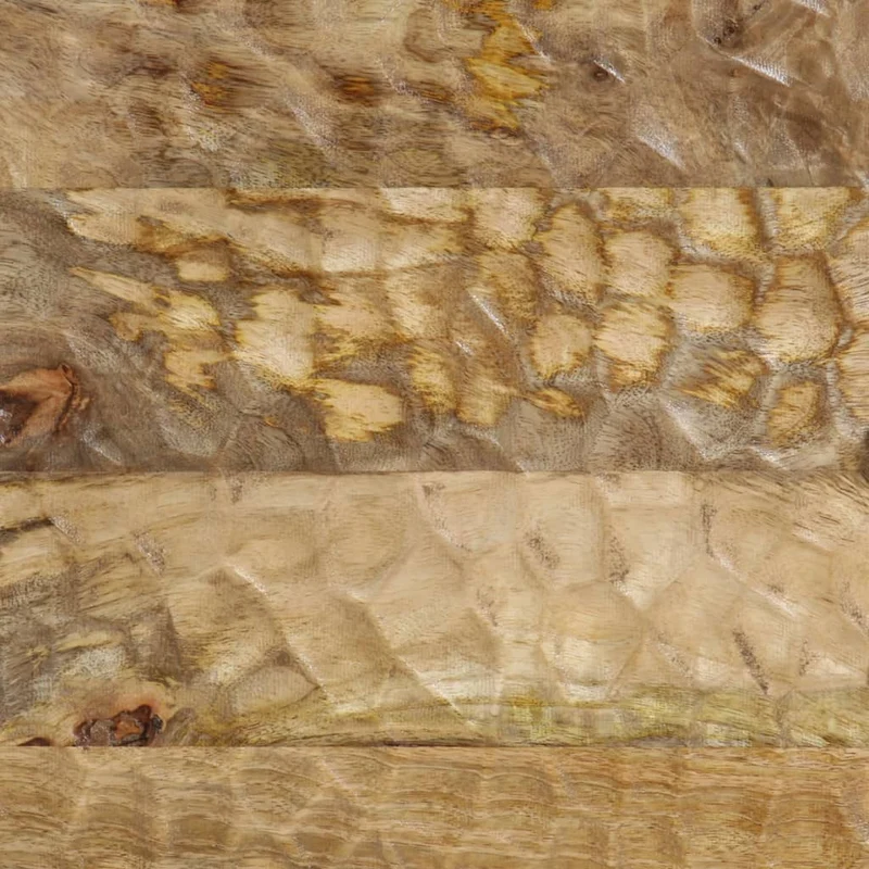 Table de chevet avec tiroir et étagère 40 x 33 x 46 cm bois de manguier et fer DEC032972
