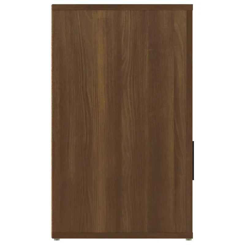 Table de chevet avec tiroir et compartiment avec porte 50 x 36 x 60 cm bois d'ingénierie marron DEC033785