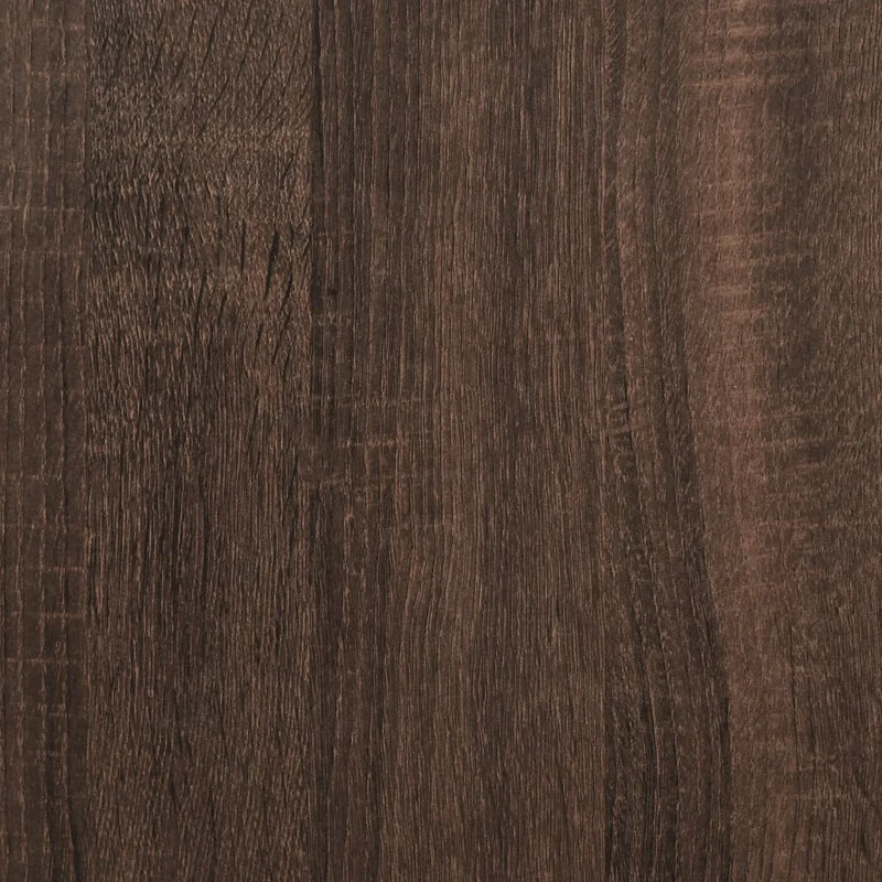 Table de chevet avec deux tiroirs 40 x 41 x 40 cm bois d’ingénierie marron et métal DEC033758