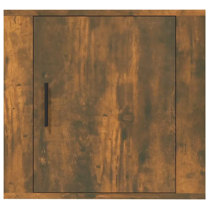 Table de chevet murale avc compartiment avec porte 50 x 30 x 47 cm en bois d'ingénierie marron DEC034261