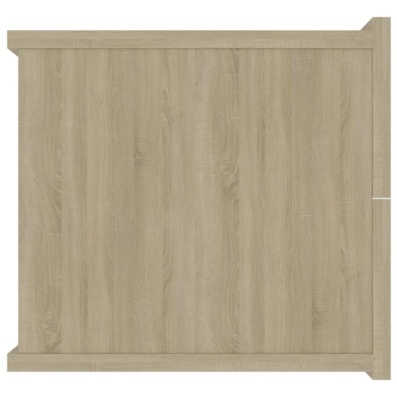 Table de chevet murale avec deux tiroirs 40 x 30 x 30 cm bois d'ingénierie couleur chêne DEC033818