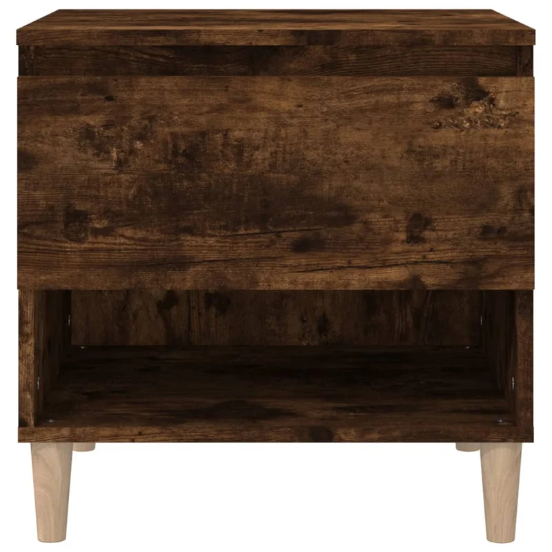 Table de chevet avec tiroir et espace de rangement 50 x 46 x 50 cm bois d'ingénierie marron DEC033667