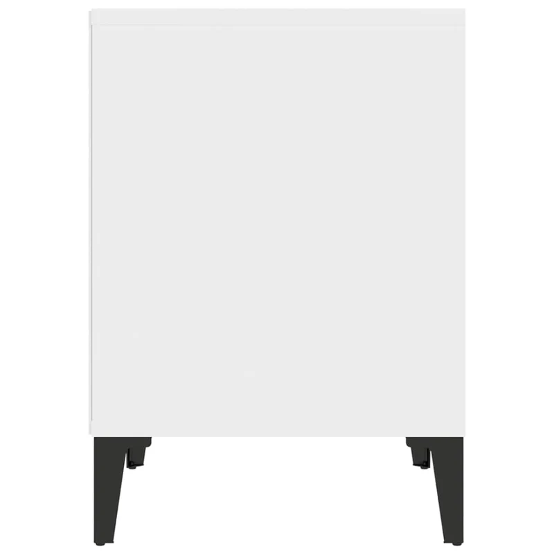 Table de chevet avec espace de rangement 40 x 35 x 50 cm bois d'ingénierie et métal DEC033363