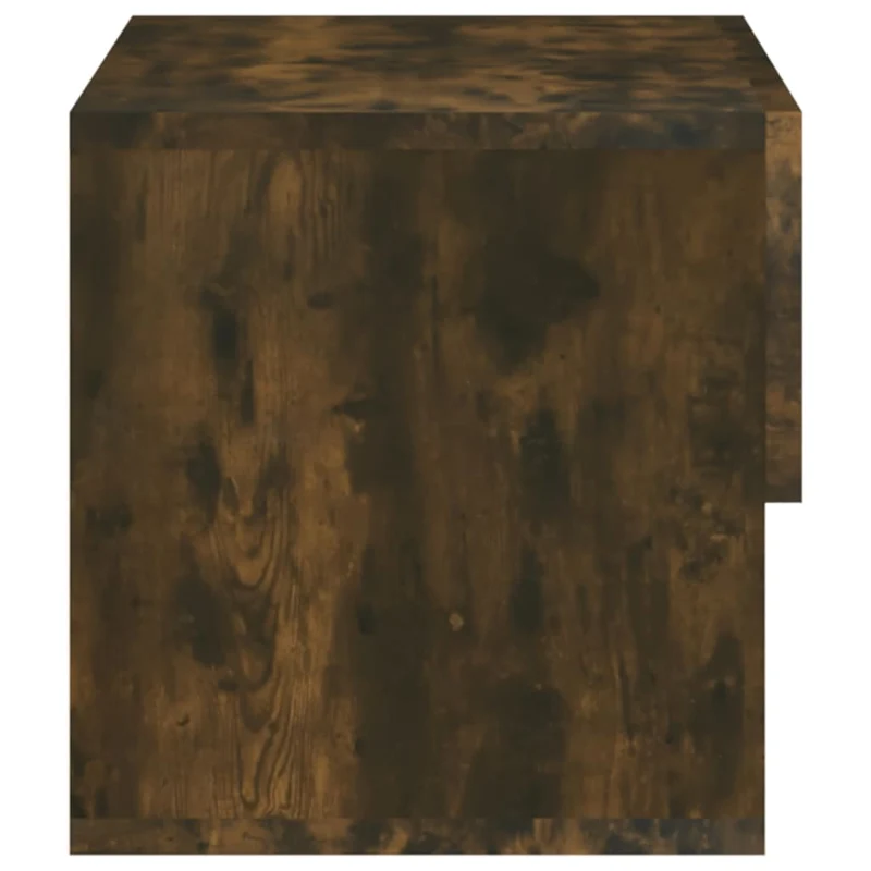 Table de chevet murale avec étagère et tiroir 46 x 29,5 x 30 cm en bois d'ingénierie marron DEC034248