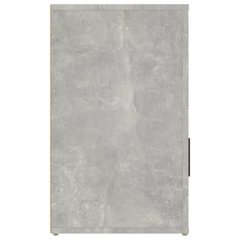 Table de chevet avec tiroir et compartiment avec porte 50 x 36 x 60 cm bois d'ingénierie gris DEC034051