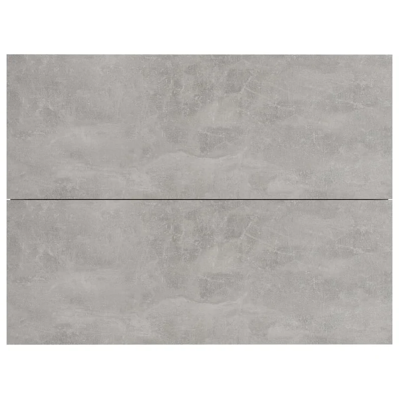 Table de chevet gris avec deux tiroirs 40 x 30 x 30 cm bois ingénierie gris DEC033974