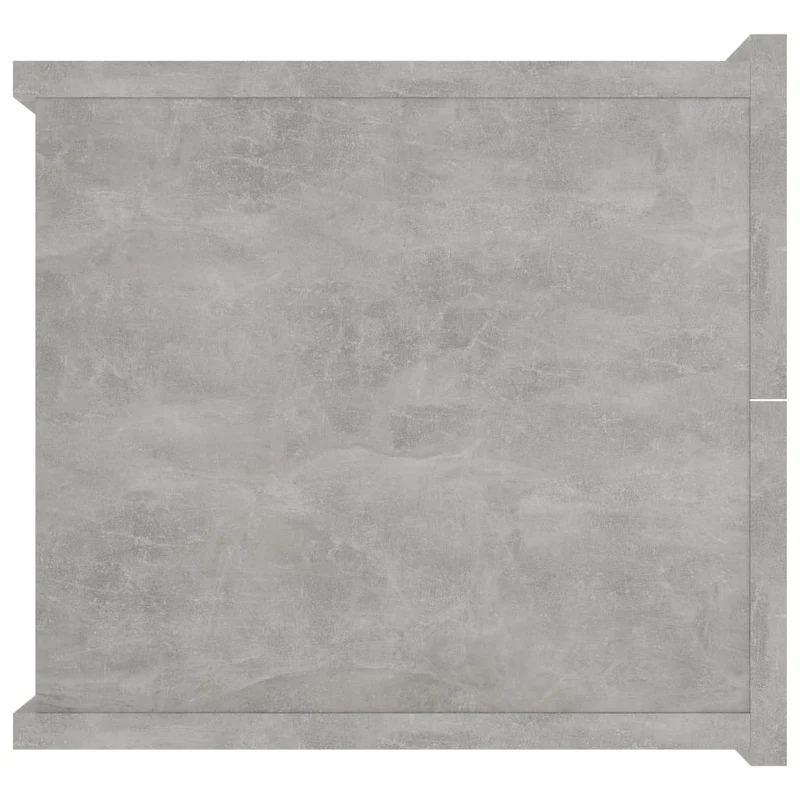 Table de chevet gris avec deux tiroirs 40 x 30 x 30 cm bois ingénierie gris DEC033974