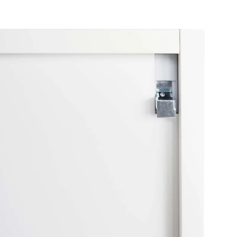 Armoire à miroir meuble de salle de bain mural 6 étagères brillant 70 x 80 x 16 cm blanc 04_0005769
