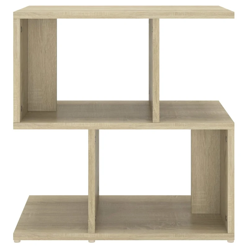 Lot de 2 tables de chevet avec étagères 50 x 30 x 51,5cm bois ingénierie couleur chêne DEC035894