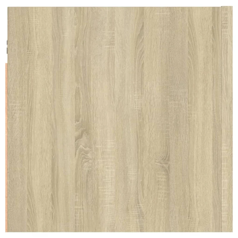 Table de chevet murale avec compartiment avec porte 30,5 x 30 x 30 cm bois d'ingénierie couleur chêne DEC033798