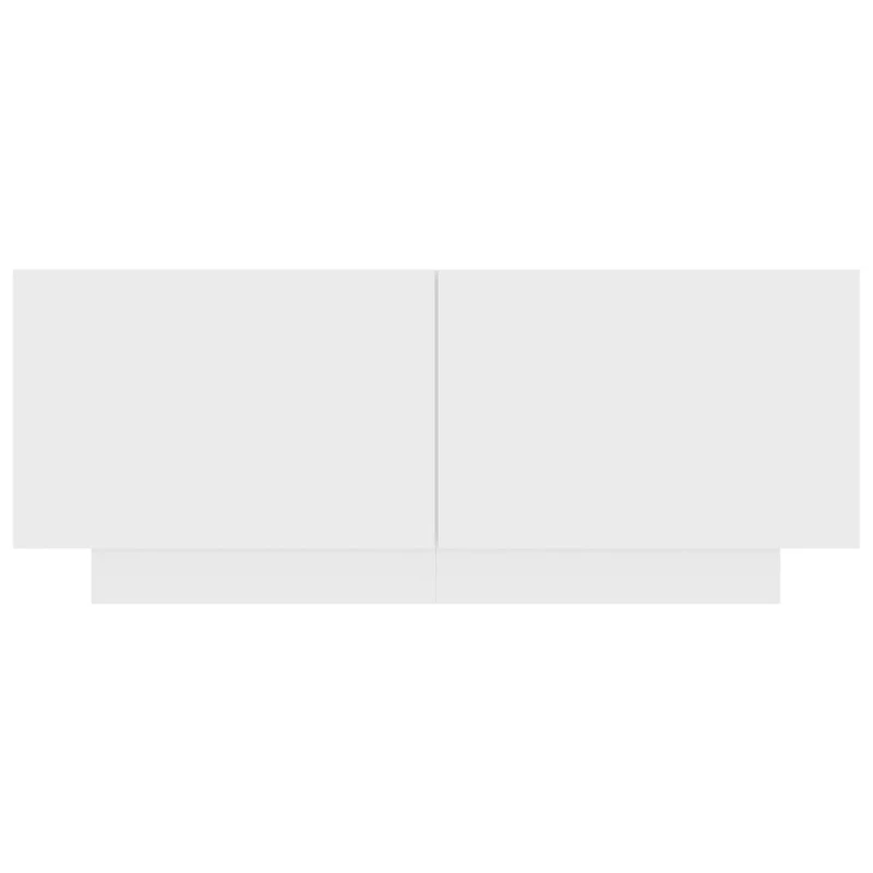 Table de chevet murale petit meuble d'appoint 100 x 35 x 40 cm bois d'ingénierie blanc DEC033287