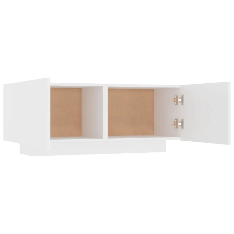 Table de chevet murale petit meuble d'appoint 100 x 35 x 40 cm bois d'ingénierie blanc DEC033287