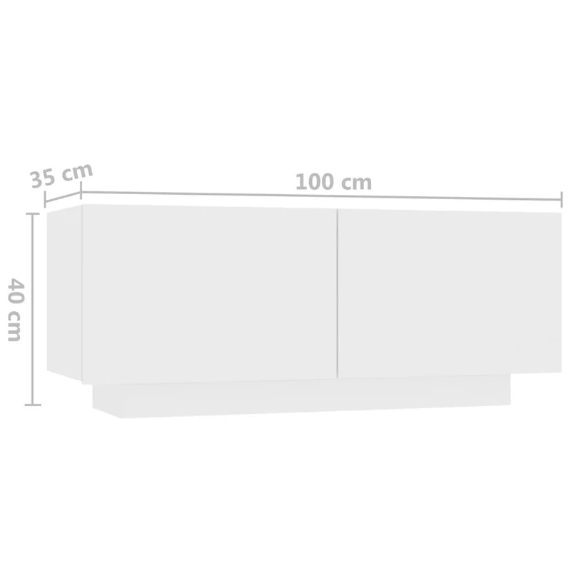 Table de chevet murale petit meuble d'appoint 100 x 35 x 40 cm bois d'ingénierie blanc DEC033287