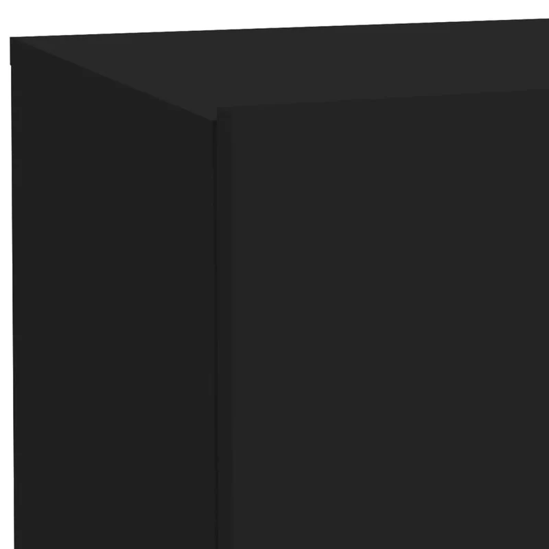 Table de chevet avec lumières LED et tiroirs 70 x 36 x 40,5 cm bois d'ingénierie noir DEC033197