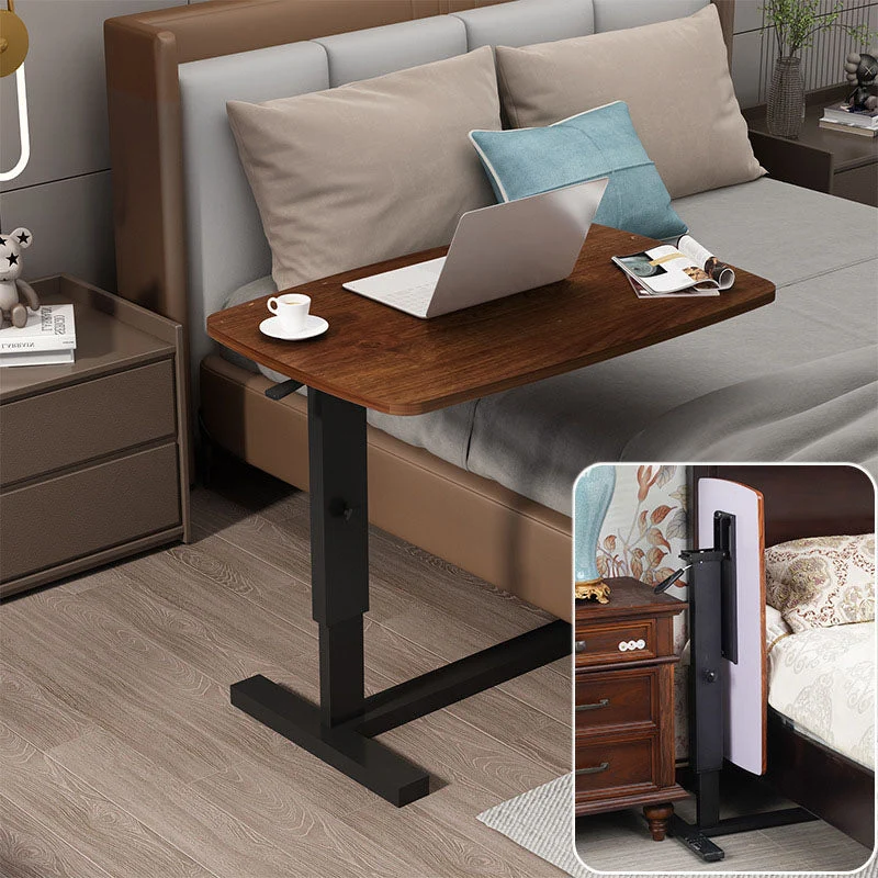 Modern Minimalist Rectangular Eco-Friendly Engineered Wood Carbon Steel End Table Foldable For Living Room