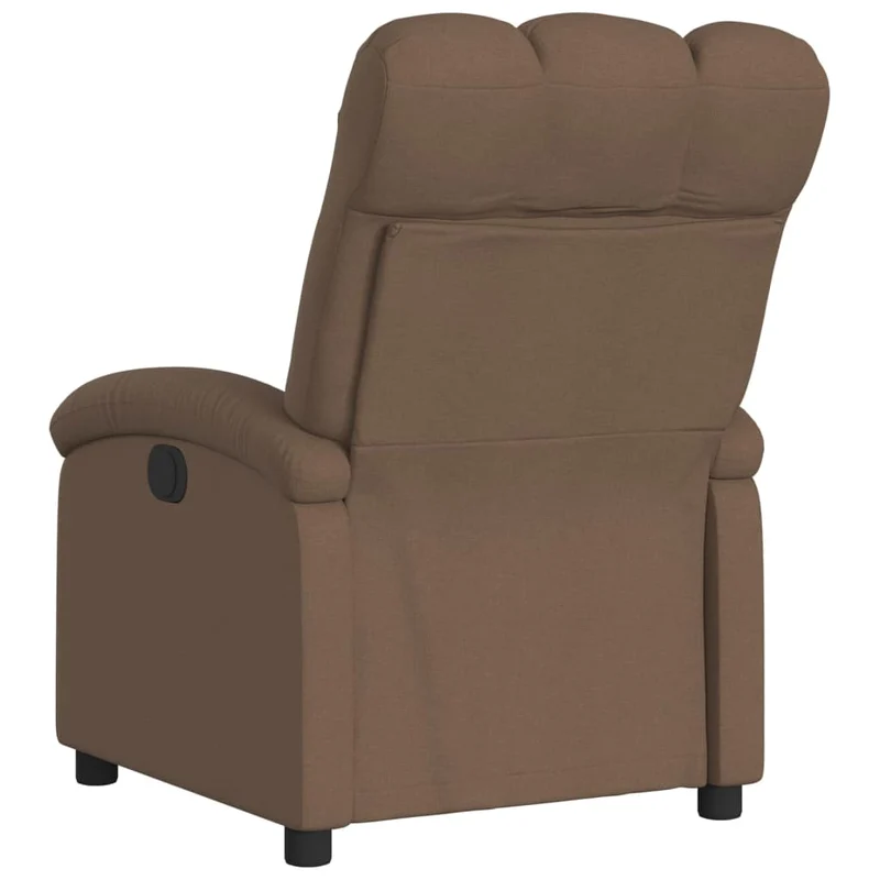 Fauteuil relax TV fonction de levage électrique très confortable en tissu marron DEC028442