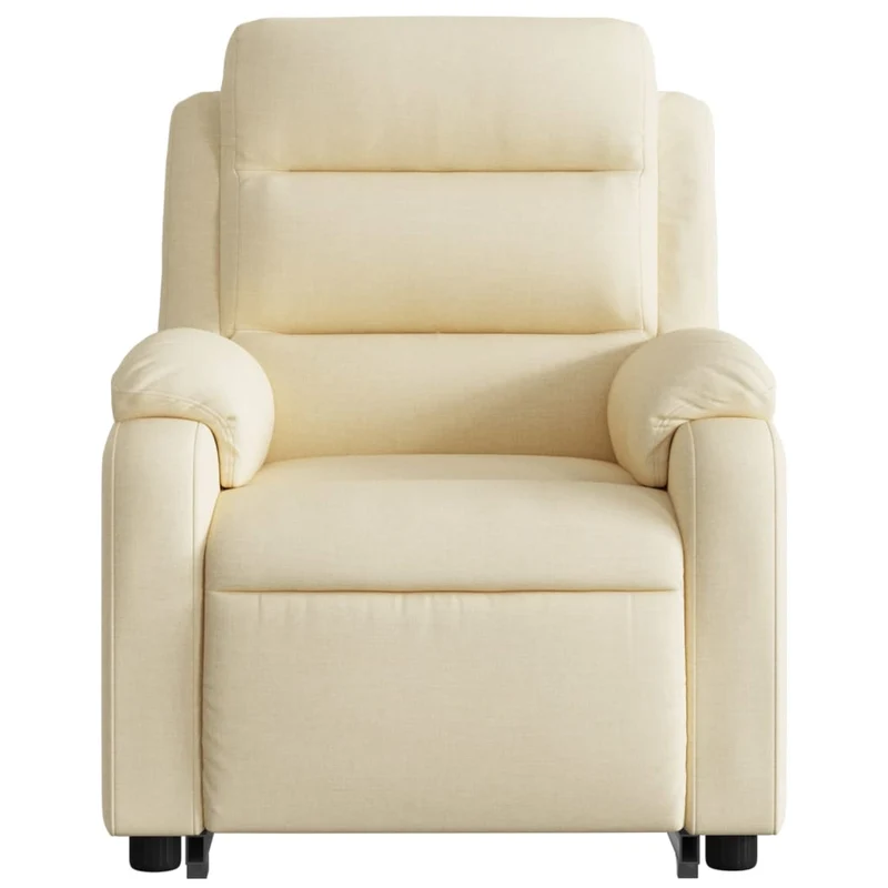 Fauteuil relax TV fonction de levage électrique très confortable en tissu crème DEC028293