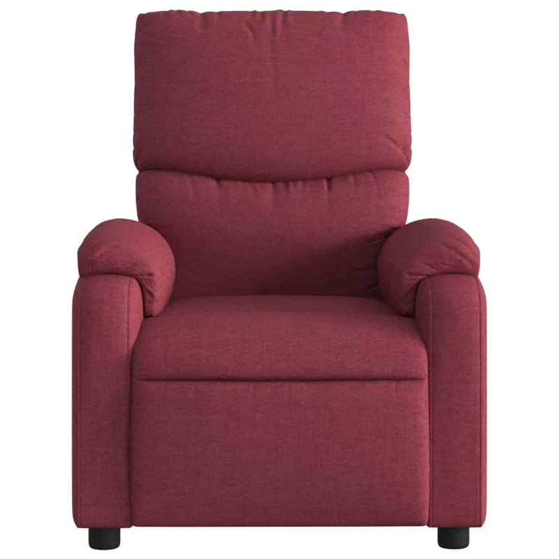 Fauteuil de relaxation TV fonction massage inclinable électrique en tissu rouge bordeaux DEC027254