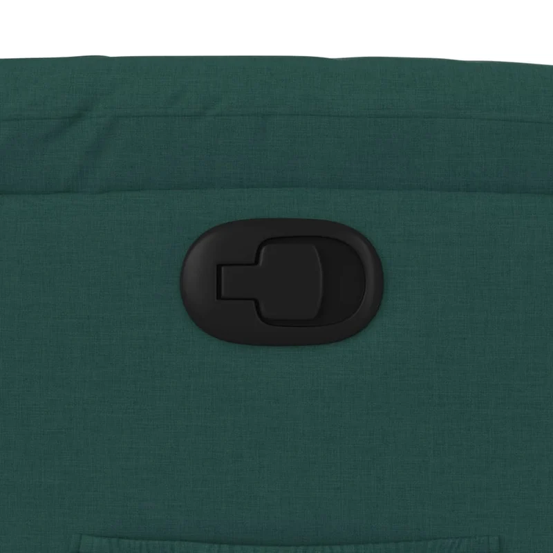 Fauteuil relax TV rembourrage confortable fonction d'inclinaison manuelle en tissu vert foncé DEC028231