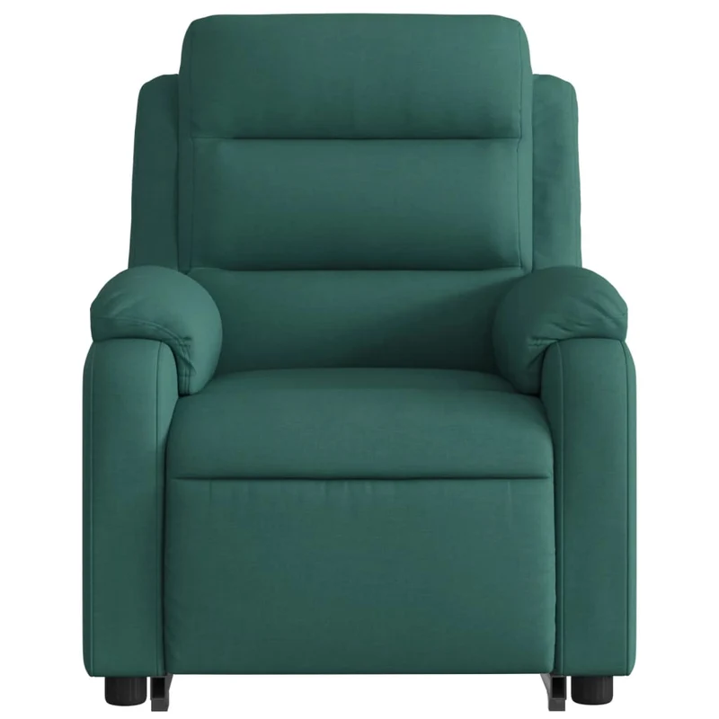 Fauteuil relax TV rembourrage confortable fonction de levage électrique en tissu vert foncé DEC028230