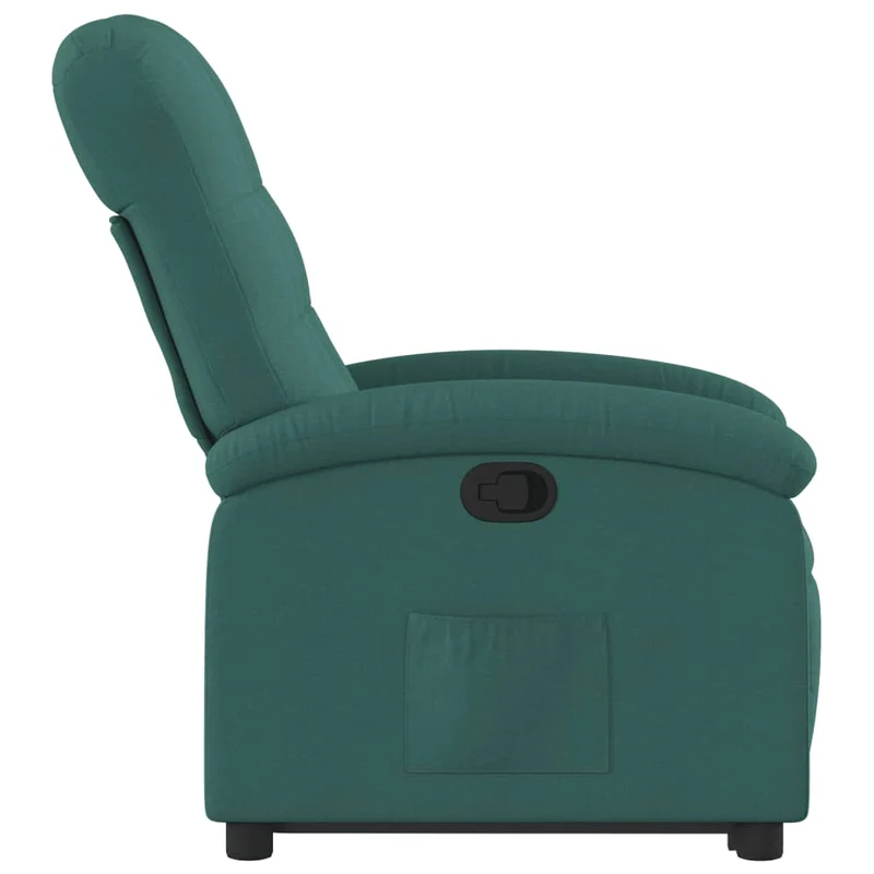 Fauteuil relax TV rembourrage confortable fonction de levage électrique en tissu vert DEC028221