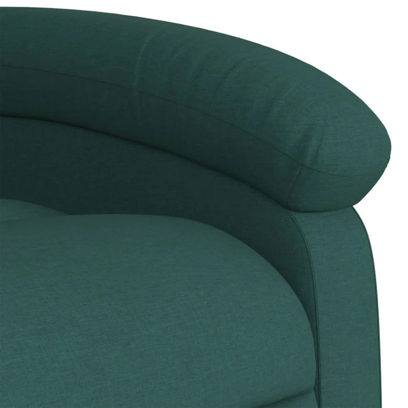Fauteuil relax TV rembourrage confortable fonction de levage électrique en tissu vert DEC028221