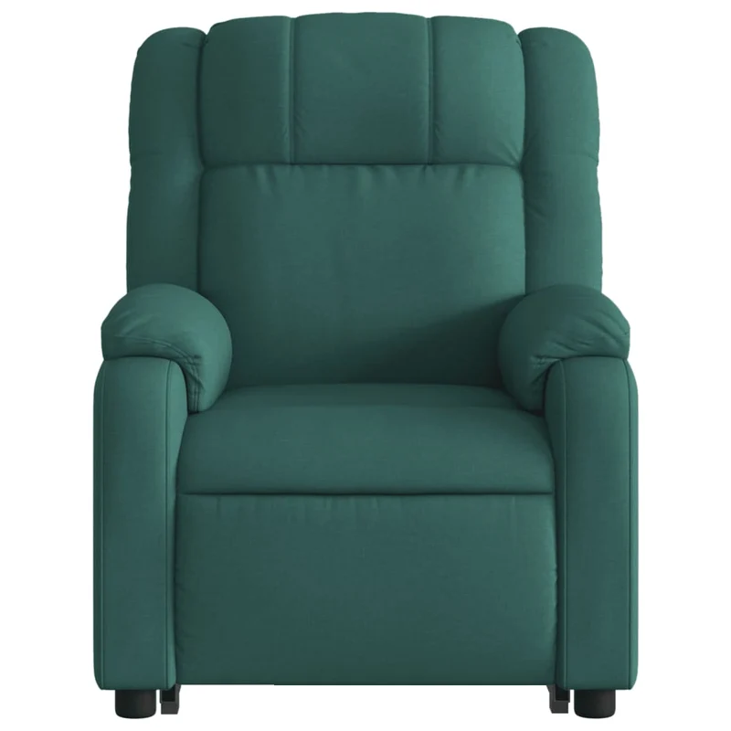 Fauteuil relax TV rembourrage confortable levage électrique en tissu vert foncé DEC028212