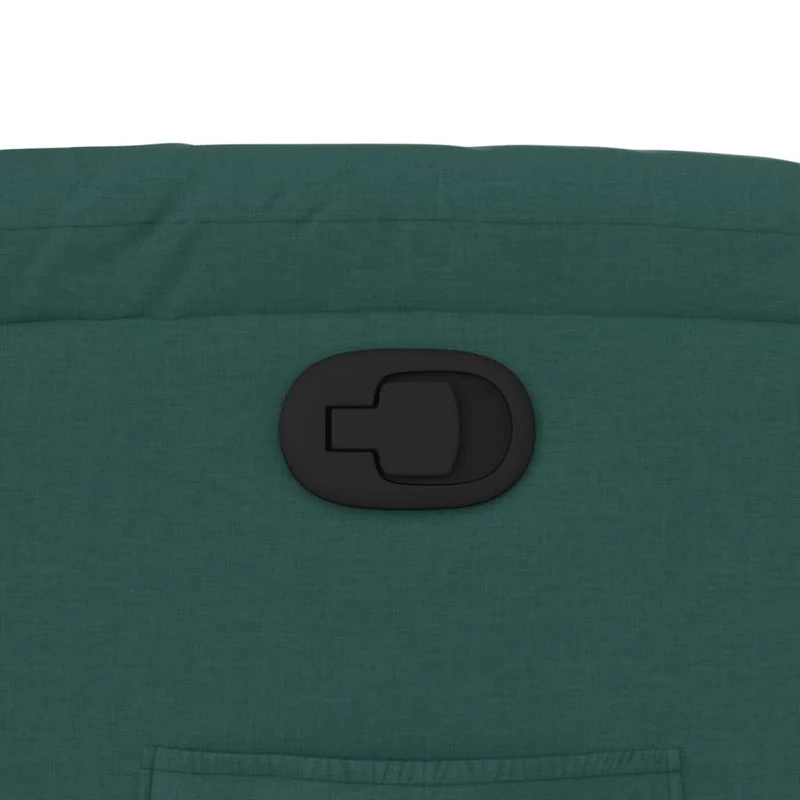 Fauteuil relax TV rembourrage confortable fonction d'inclinaison manuelle en tissu vert foncé DEC028211